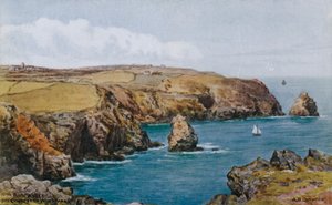 Boscastle, The Coast Fra Willapark P av Alfred Robert Quinton