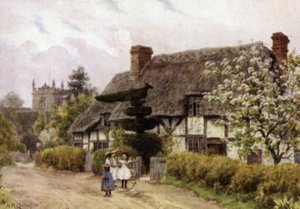 Norton, nær Evesham, Worcester (farge litho) av Alfred Robert Quinton