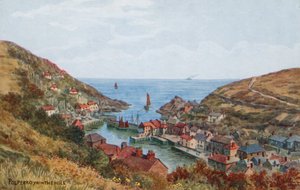Polperro, fra bakken av Alfred Robert Quinton