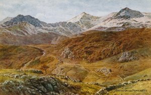 Snowdon, fra Pen Y Gwryd av Alfred Robert Quinton