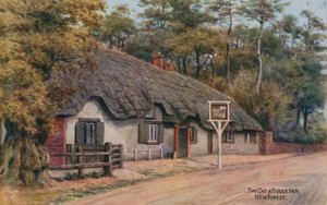 The Cat and the Fiddle Inn, New Forest av Alfred Robert Quinton