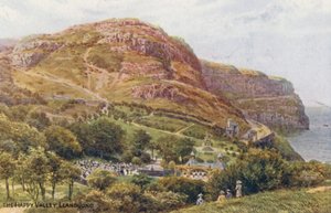 The Happy Valley, Llandudno (fargelitografi) av Alfred Robert Quinton