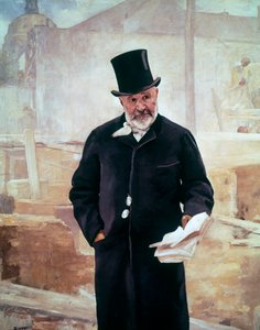 Portrett av Jean-Charles Adolphe Alphand (1817-1891), fransk ingeniør, Olje på lerret av Alfred Philippe Roll (1846-1919) av Alfred Roll