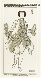 Kostymedesign for operaen Der Rosenkavalier The Knight of the Rose av Richard Strauss, 1910 av Alfred Roller
