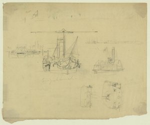 Fem utsikt over Susquehanna og Ceres av Alfred Rudolph Waud