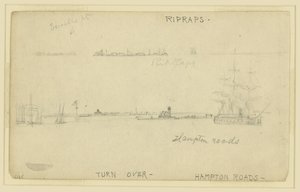 Ripraps. (og) Hampton Roads av Alfred Rudolph Waud