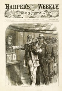 The First Vote, pub. Harpers Weekly, 1867