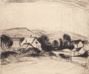 En landsby av Alfred Simonsen