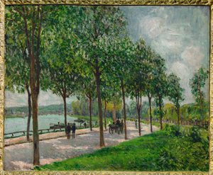 Kastanjetreallé av Alfred Sisley