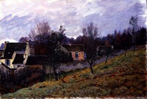 Høst på Louveciennes av Alfred Sisley