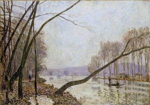 Bank of the Seine om høsten av Alfred Sisley