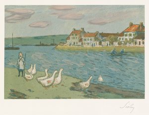 Elvens bredder av Alfred Sisley