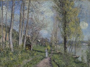 Seinebredden, ca. 1880-81 av Alfred Sisley