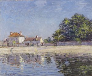Banks of the Loing, Saint-Mammes (Elven Loing ved Saint-Mammes), 1885 av Alfred Sisley
