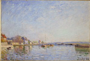 Loing-kanalen av Alfred Sisley