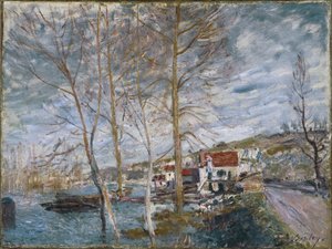 Flood at Moret Flood at Moret, 1879 av Alfred Sisley