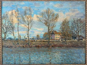 Øya av den store jatte; Neuilly-sur-Seine. Maleri av Alfred Sisley av Alfred Sisley