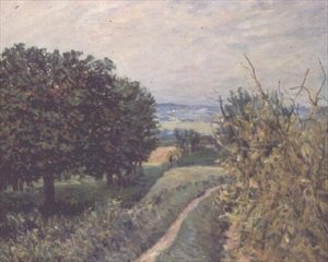 I vingårdene ved Louveciennes av Alfred Sisley