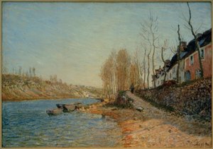 Det hvite kors i Saint-Mammès av Alfred Sisley