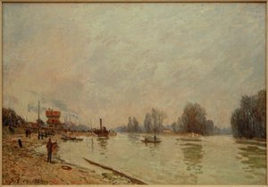 Seinen på Suresnes av Alfred Sisley