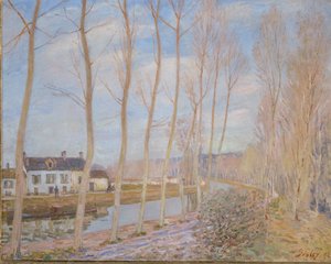 Loing-kanalen av Alfred Sisley