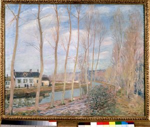 The Loing Canal Painting av Alfred Sisley (1839-1899) 1892 Søn. 0,73x0,93 m Paris, Orsay-museet av Alfred Sisley