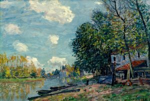 Moret - Banks of the Loing av Alfred Sisley