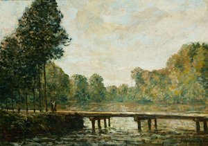 Liten bro over Orvanne, 1890 av Alfred Sisley
