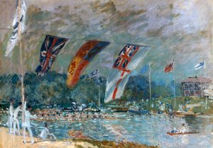 Regatta på Molesey, 1874 av Alfred Sisley