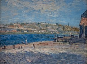 Elvebredder ved Saint-Mammès av Alfred Sisley