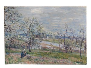 Vår ved Veneux-Nadon, 1882 av Alfred Sisley