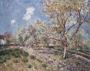 Vår i Veneux, 1880 av Alfred Sisley