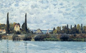 Seinen ved Bougival, 1873 av Alfred Sisley