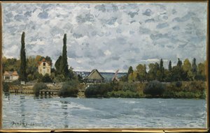 Seinen ved Bougival, 1873 av Alfred Sisley