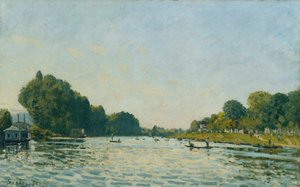 Seinen ved Bougival; Seinen ved Bougival, 1872 av Alfred Sisley