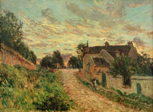 En sti i Louvecienne av Alfred Sisley