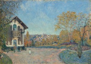Utsikt over Marly-le-Roi fra Coeur-Volant, 1876. av Alfred Sisley