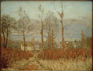 Utsikt over Louveciennes om høsten av Alfred Sisley