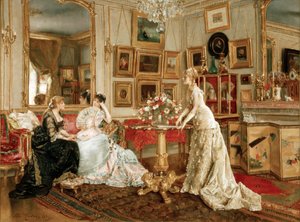 A.Stevens, Malerens skriverom av Alfred Emile Stevens