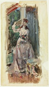 Hjørnet av balkongen av Alfred Emile Stevens