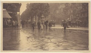 En våt dag på Boulevard, Paris av Alfred Stieglitz