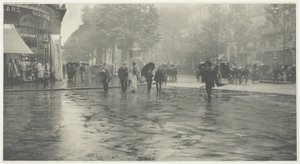 En våt dag på Boulevard, Paris av Alfred Stieglitz