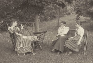 Emmy Obermeyer, Agnes Stieglitz og Flora Small i Oaklawn av Alfred Stieglitz