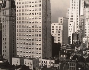 Fra mitt vindu på et amerikansk sted, nord av Alfred Stieglitz