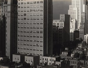 Fra vinduet mitt på An American Place, nord av Alfred Stieglitz