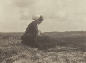 Reparasjon av garn av Alfred Stieglitz