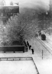 New York, gate / foto 1907 av Alfred Stieglitz
