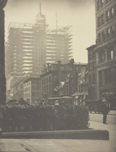Gamle og New New York, 1910. av Alfred Stieglitz
