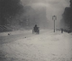 Snøstormen, New York av Alfred Stieglitz