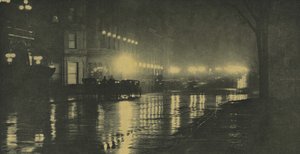 Nattens glød – New York av Alfred Stieglitz